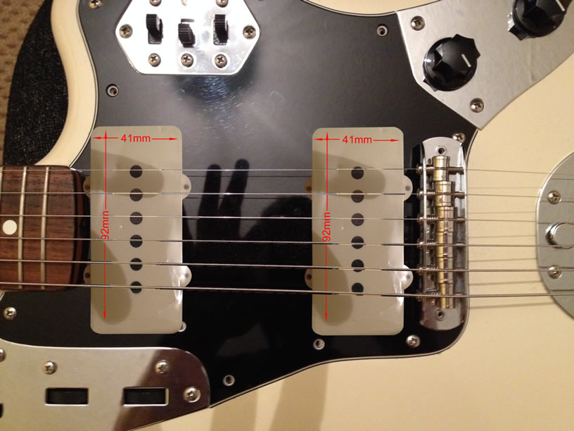Putting jazzmaster pickups in a jaguar